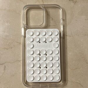 Clear and White Phone Case